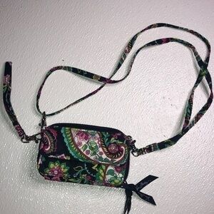 Vera Bradley Petal Paisley pattern small wristlet/crossbody